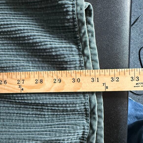 J JILL XL Wide Wale Corduroy Cozy Plush Pleated 6 Button Tunic Swing Coat Gray - Picture 5 of 14